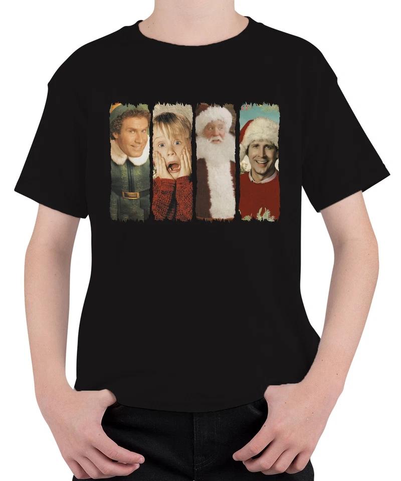 Christmas Movies Vintage Retro Boys of Winter - Christmas Xmas Unisex Kids T-- L