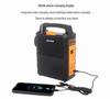 12V Solar Headlight with Phone Charging & Bluetooth MP3