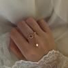 Goldener Diamantring mit runder, weicher Kette, verstellbar und einziehbar, für Damen, elegant und charmant, leichter Luxusschmuck
