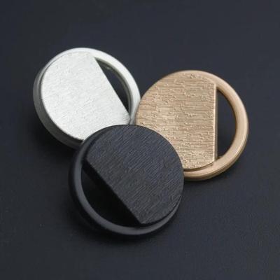 10 Adet/grup 15-25mm Yüksek kaliteli metal buzlu düğmeler kadın takım ceketleri yuvarlak kollar pantolon giyim düğmeleri