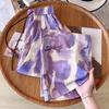 Plus Size Women's Summer Ice Silk Wide-Leg Pants: High Waist, Slimming, Cool & Casual.