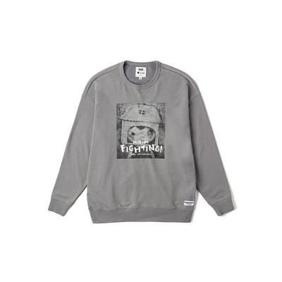 Vans X Hirono Collaboration FW24 Felpa girocollo stampata a maniche lunghe unisex Grigio VN000KPJAF1