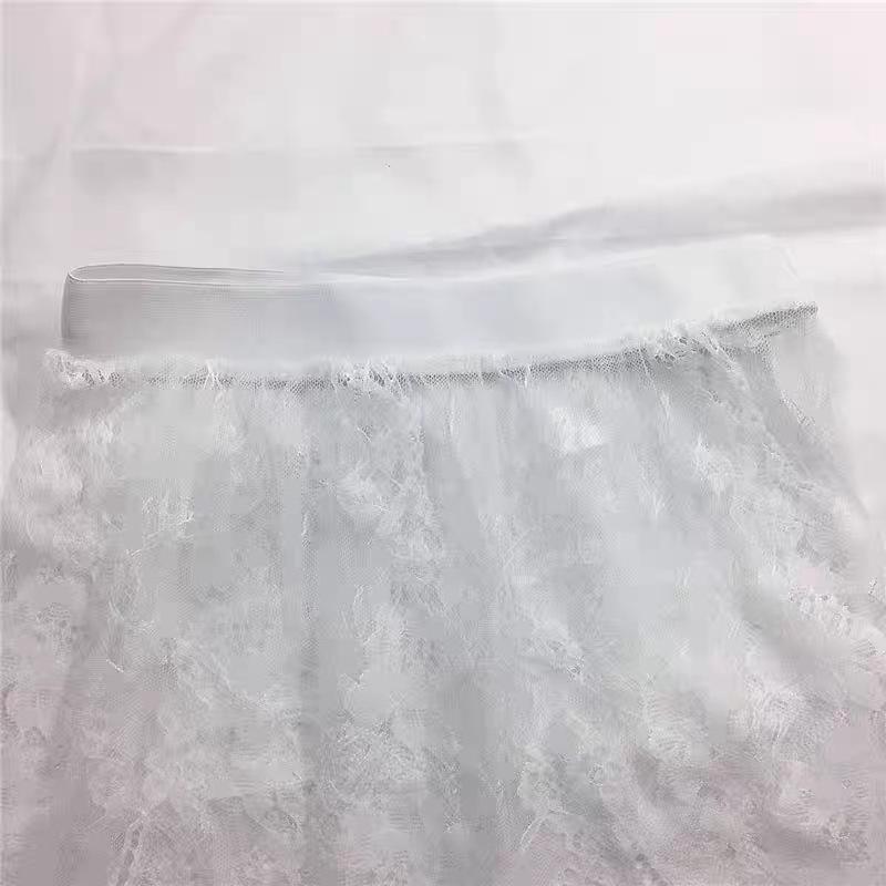 Plus Size Versatile Lace Hoodie Base Layer Mini Skirt with Butt Covering Hem