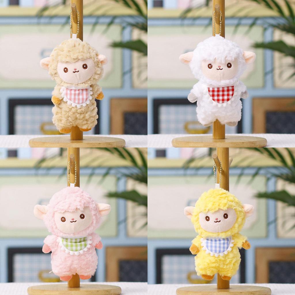 Cute Sheep Plush Keychain Pigment Plush Doll For Kids And Giftgiving