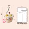 Fluffy Soot Ball Keychain Plush Toy Hanging Ornament for Car Keys Backpack Purse Cute Doll Accessory for Girls