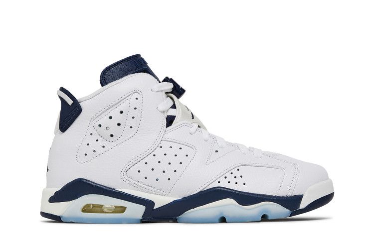 Kids' Sneakers Jordan 6 Retro Midnight Navy (2022) (GS) White/Midnight Navy
