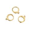 20pcs Gold Color Stainless Steel Round Leverback Earwire Hoop Earrings Findings DIY Women Earrings Connector Jewelry Making