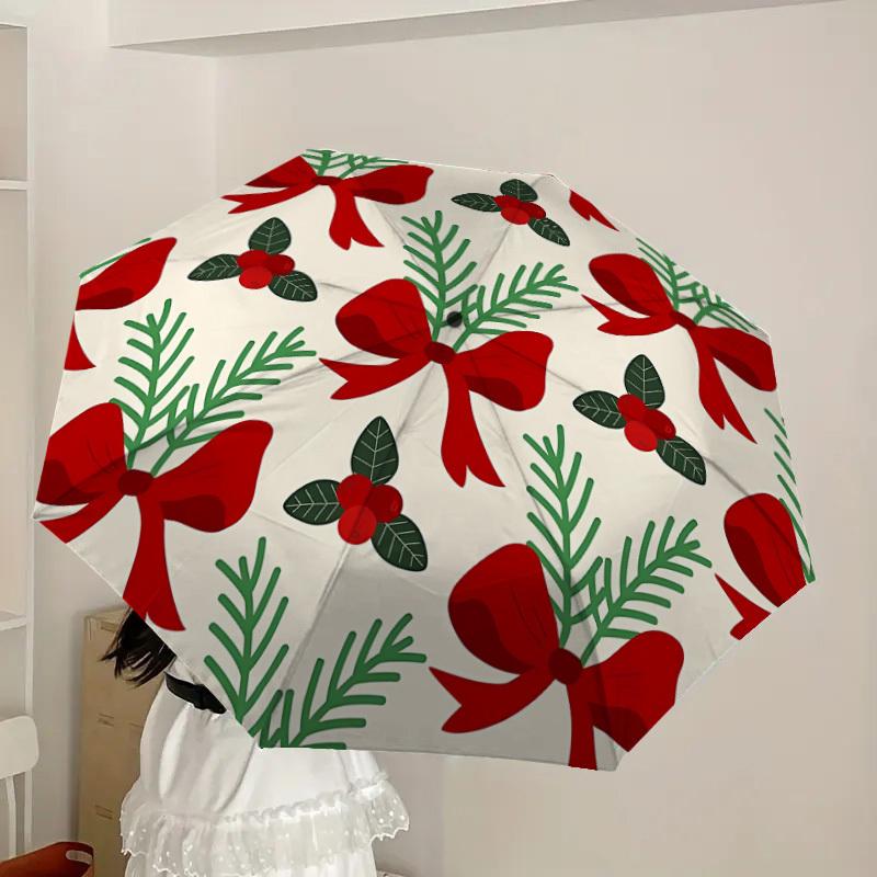 1pc Christmas ornaments Automatic Open/Close Umbrella, Formal Events - Ideal Gift for Family or Friends, Outdoor Accessory yy251211109