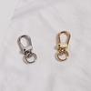High-Quality Light Gold/Silver Keychain Accessories: Bag Strap Key Pendant Charm with Small Gate Buckle