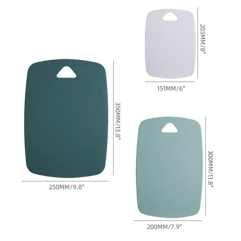 3pcs/set Non-slip Plastic Cutting Board Set Portable Hanging Hole Classified Chopping Blocks Thickening Chopping Boards Meat