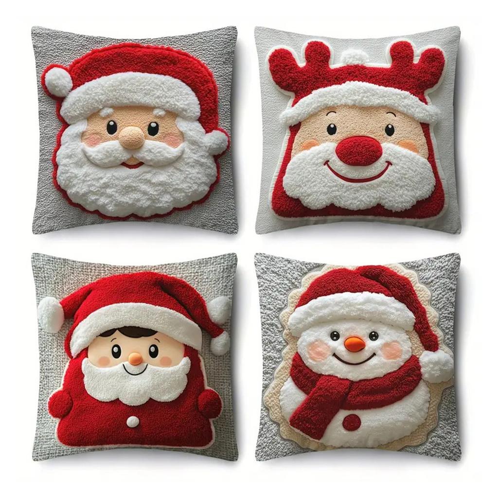45cm Christmas Four Piece Pillowcase Set  Christmas Decoration Home Decoration 2024 Christmas Decoration