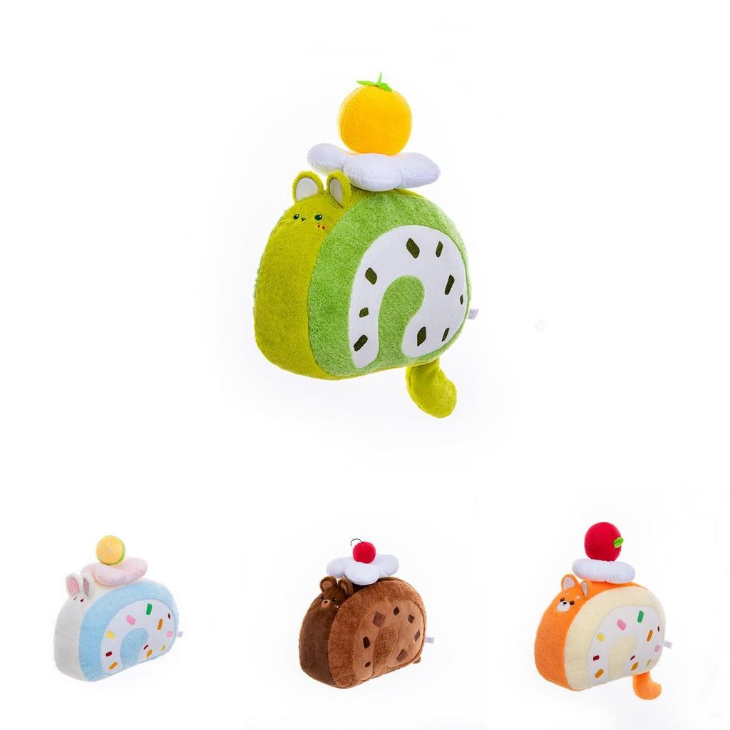 Cartoon Cake Plush Pillow With Pp Cotton Filling For Girls And Kids Birthday Gifts