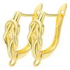 Juya 2 4 Pcs/Lot DIY Anti-Allergy Gold Silver Plated Schwenzy Fastener Ear Wire Hooks Women Earrings Accessories Supplies