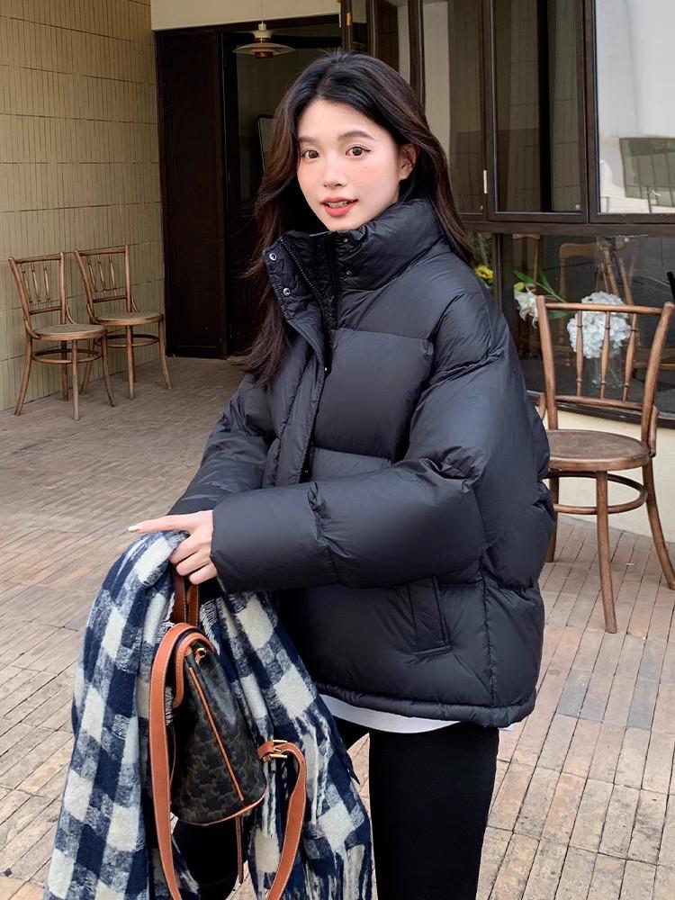 Women's 2025 Winter Down Jacket - Stand Collar, Versatile, Short, Small Size, Korean Style, Warm Outerwear