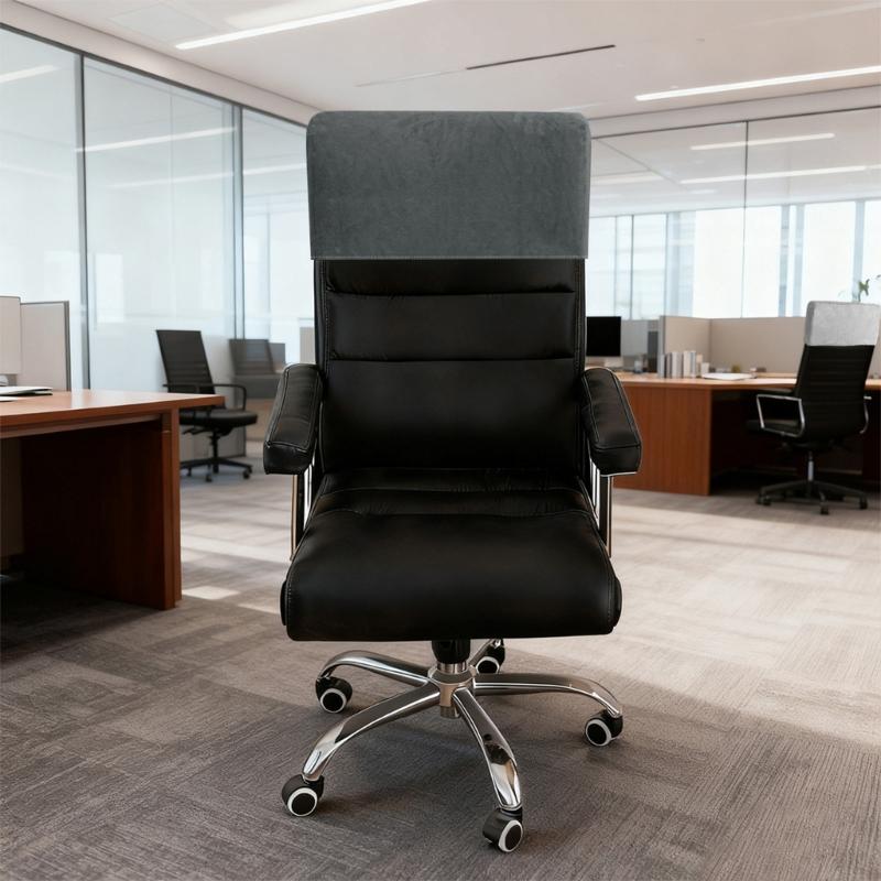 Stretchable Chair Headrest Cover, Soft Plush Rectangular Slipcover Fit 40-50cm Headrests for Office Computer Chair, Furniture, Recliner Chair
