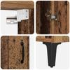 Highboard 2 pcs Reclaimed Wood Wood Based Material