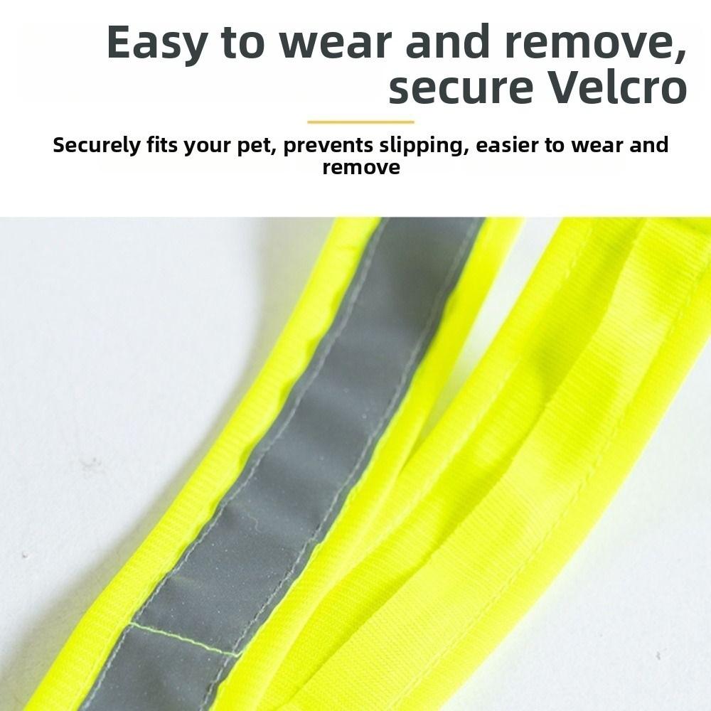High Visibility Dogs Reflective Vest Ventilate Cozy Adjustable Dog Safety Vest Fluorescent Night Safety Pet Clothes