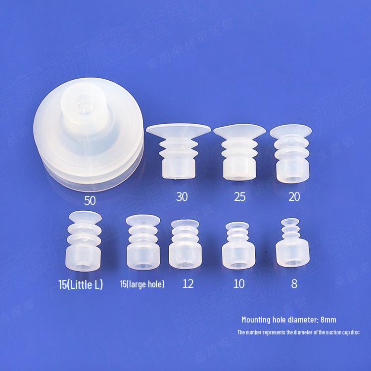 Industrieller Roboterarm Luftdüse mit Tianxing Doppelschicht-Silikon-Vakuum-Saugnapf DP6/8/10/12/15