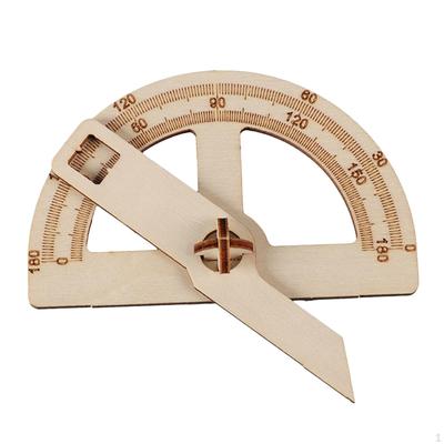 DIY Handmade Angle Ruler with 0-180 Degrees Crafts Educational Toy Physics Science Kits for Kids
