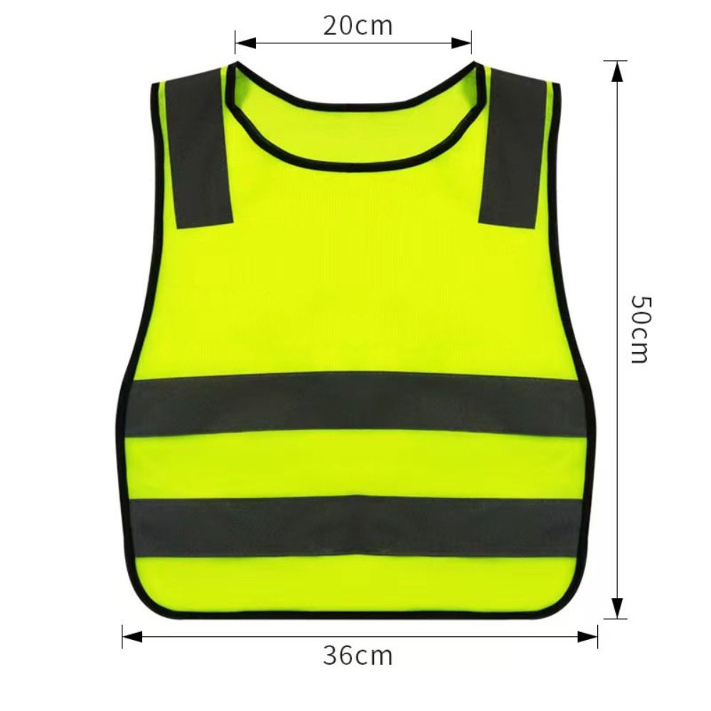 Comfortable Kids Safety Vest High Visibility Traffic Waistcoat Sleeveless Reflective Vest Outdoor