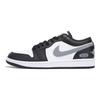 Jordan Air Jordan 1 Slip Resistant Abrasion Resistant Low top Vintage Basketball Shoes Men's Black White Gray 553558-132(Team59-)