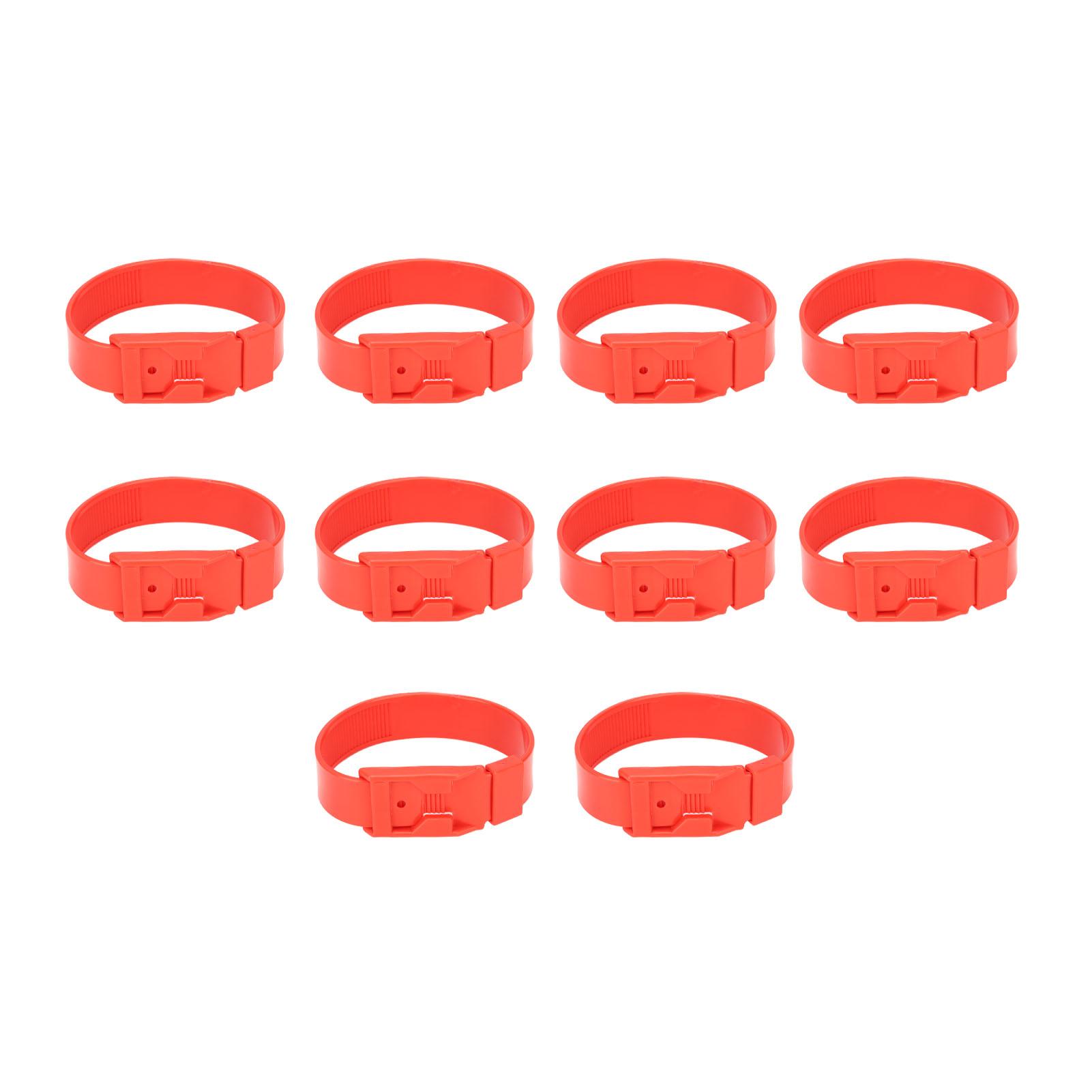 

10 шт. Козий ошейник Опознавательные ленты для овец Кольцо для маркировки скота Фермерское оборудование 36 см Синий красный