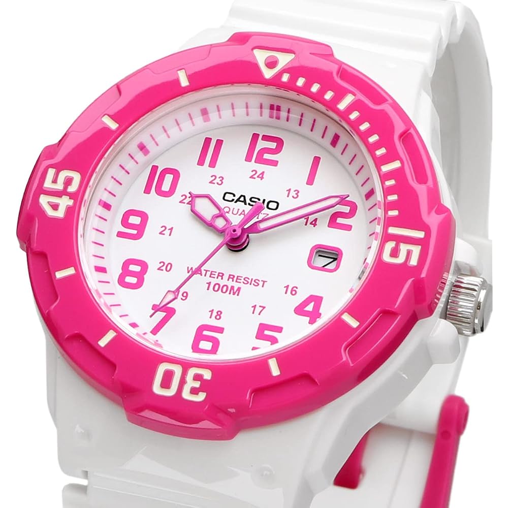 [Casio] CASIO Analog Watch LRW-200H-4BV Women's/Kids' Cheap Casio Gloss White X Pink Overseas Model [Parallel Import]