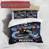 3pcs Duvet Cover Set (1*Duvet Cover + 2*Pillowcase, Without Core), Custom Name Harry potter Pattern Bedding Set, Home Bedroom Decor Gift