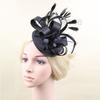 European and American boutique bridal headgear feathers hair accessories mesh head flower stage party hairpin top hat