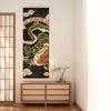 SAWABIYA Tapestry, Thin Dragon Tapestry, Good Luck, Protection from Evil, Japanese Modern, Vertical Hanging Scroll, Alcove Hanging, Stylish, Decorativ
