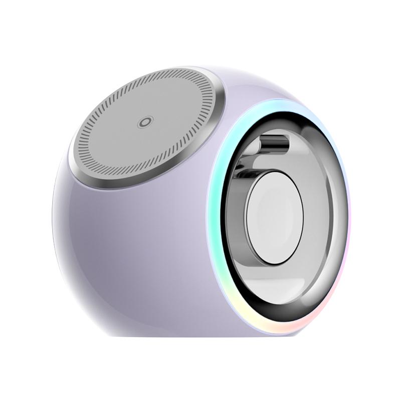 KUULAA 3 i 1 magnetisk ladestasjon for Apple iPhone 15/Airpods/Watch, MagSafe trådløs lader for iPhone 15/14/13, 3-i-1 bordlader