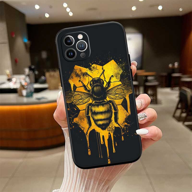 UP7 Art Bees Cartoon New High-End Shell Phone Case for Redmi Note 10 11 12 Pro Max 10S 10C 10T 11A 11S 12S 12C