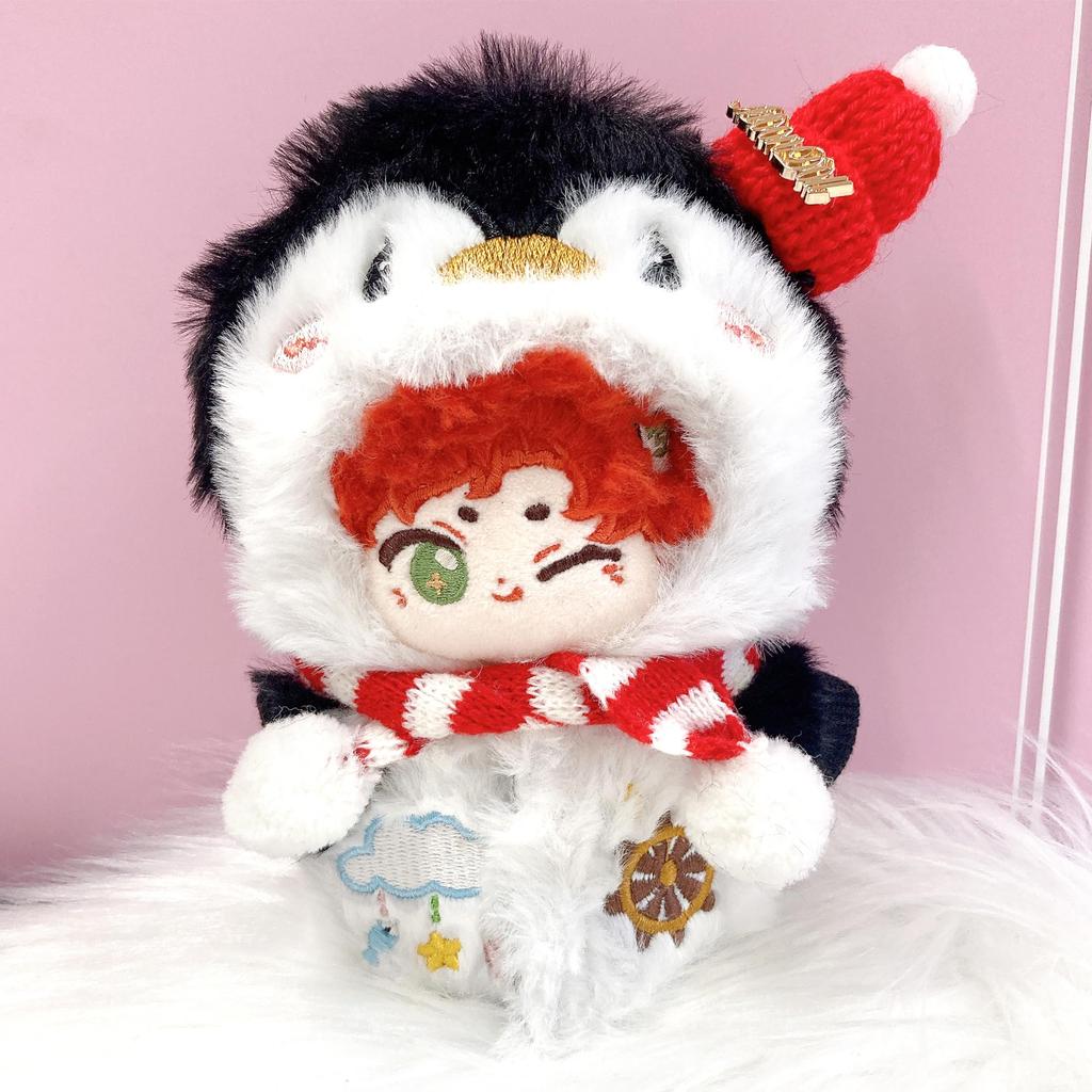 Fluffy Christmas Kigurumi for 10cm Penguin Plush Kigurumi Otaku Doll Kpopdoll Costume Clothes, Accessories, Activities, Mascot, [Used]
