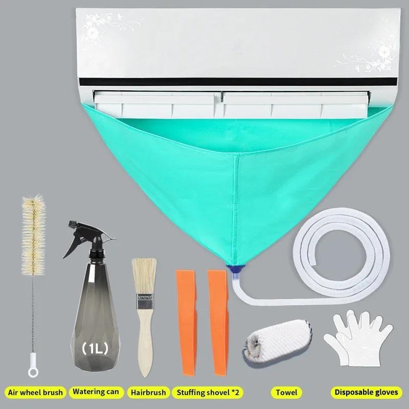 Air Conditioner Cleaning Bag Kit Includes Dust Cover with Bag Universal Cleaning Tool for Wall Mounted Air Conditioners