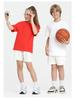 LVLV | Kids & Teens 240g Pure Cotton Loose Fit Retro Short Sleeve Parent-Child T-shirt, Class Uniform Trendy