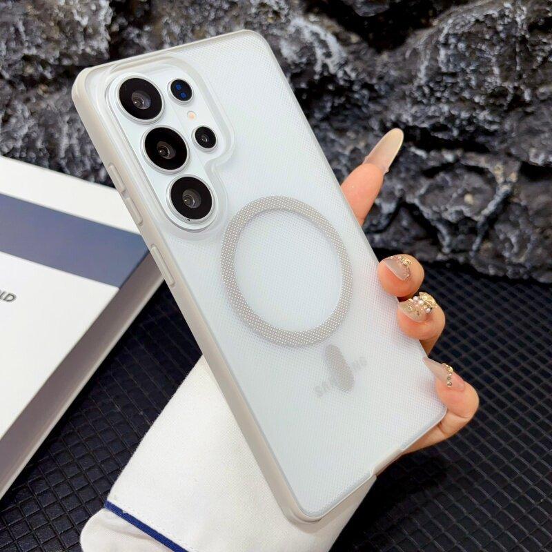 Applicable to Samsung S26ultra mobile phone case Singularity magnetic suction Xiaomi 17 Huawei mate80 new particle anti-drop