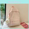 Stylish High-capacity Nylon Backpack For Casual Travel Neutral Design Waterproof