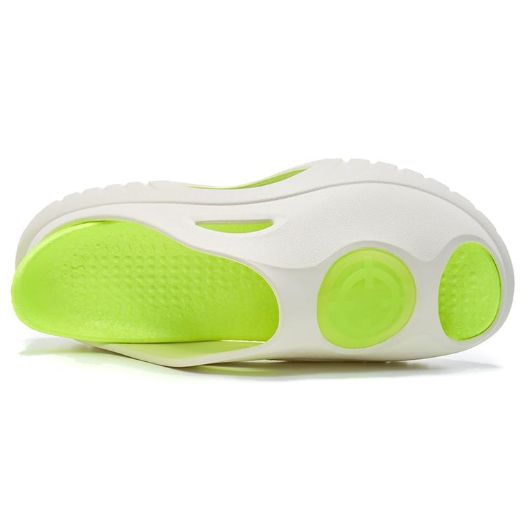 Rigoror Shark Rutschfeste Weiche Sport-Slipper Unisex-Schuhwerk Weiß Grün Z123260506-4