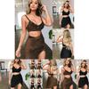Premium Quality 2 Piece Women Bodycon Two Piece Crop Top And Skirt Set For Stylish Parties