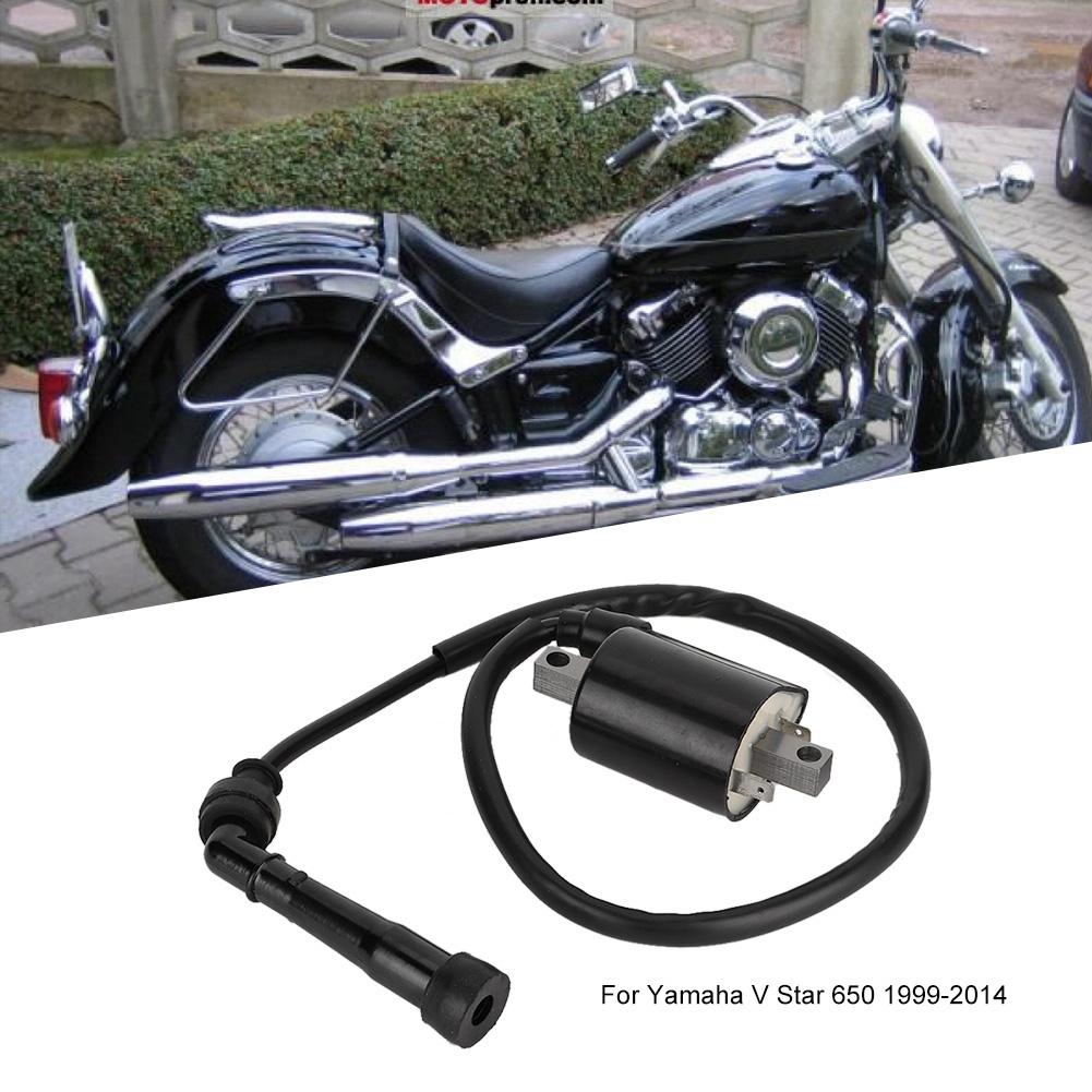 Motorcycle Ignition Coil Replacement Accessory Fit for Yamaha V Star 650 1999 2014
