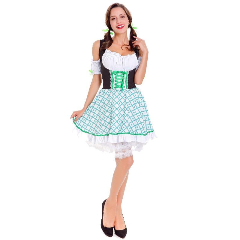 Green Traditional Beer Festival Event Clothing High-quality Munich Beer Clothing Stage Performance Clothing