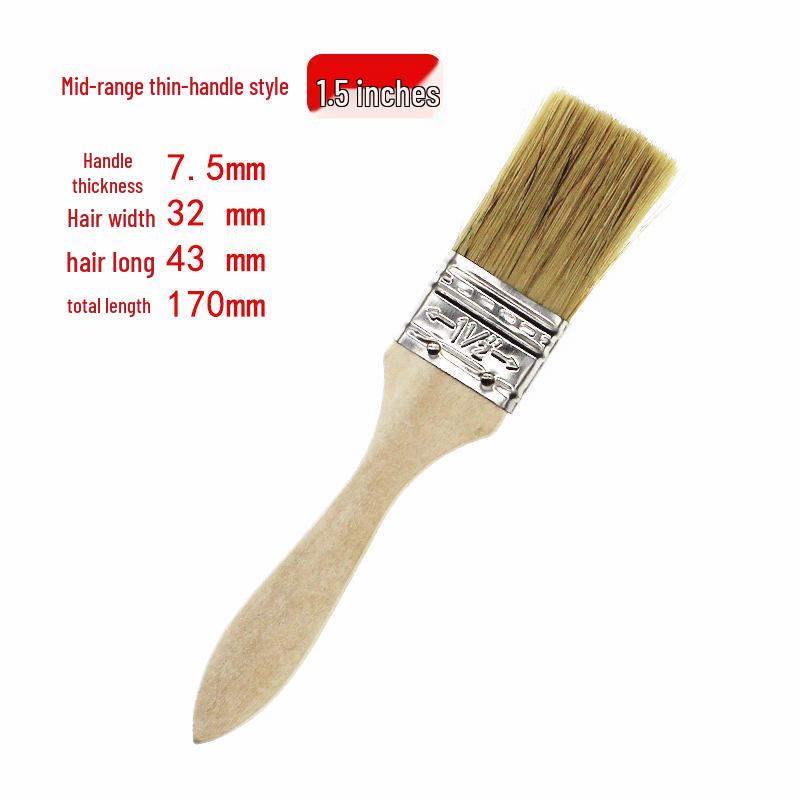 Wood Handle Bristle Brushes: Cleaning, Industrial, Barbecue & Thickened Hog Bristle Options