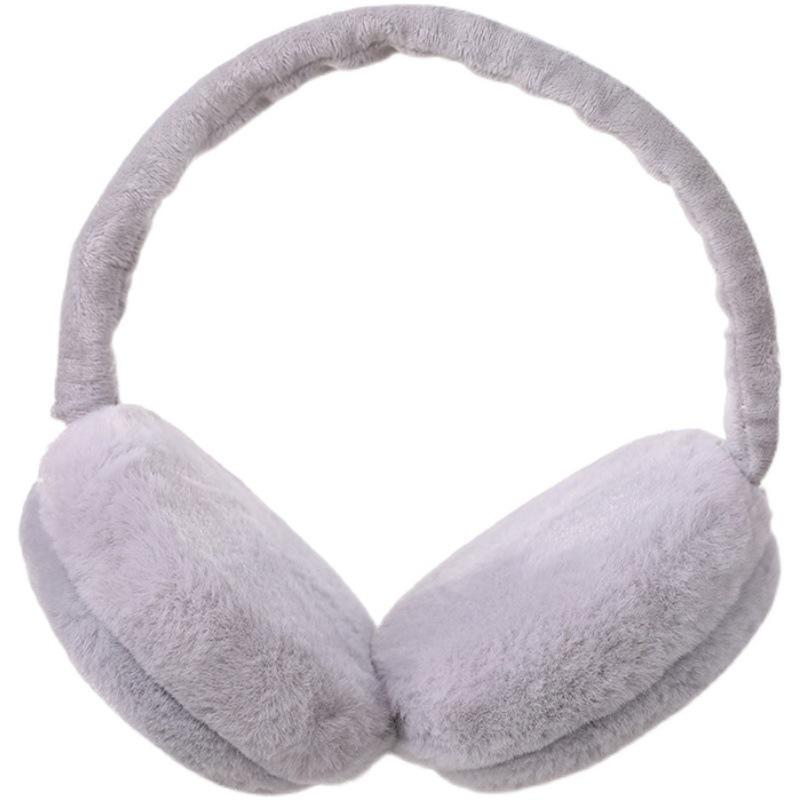 Foldable Korean Style Warm Earmuffs for Men and Women - Trendy Hamburger Design