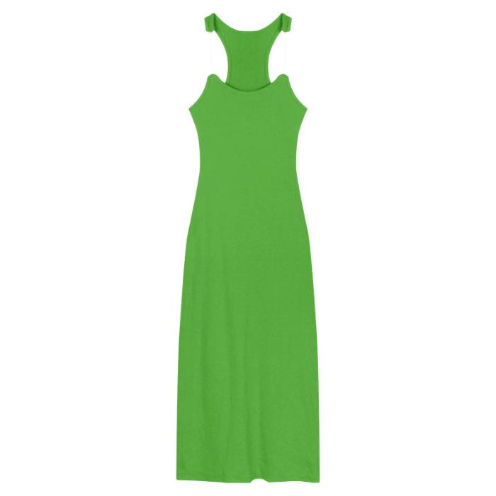 New invisible shoulder strap suspender dress women's clothing summer spice girl sexy skirt temperament hip skirt long dress