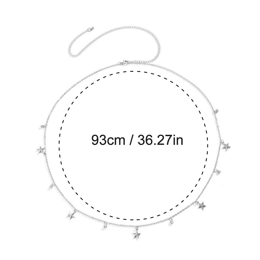 Sommer Neu Boho Minimalistisch Mehrschichtige Taillenperlen Für Frauen Pailletten Kette Geometrischer Bauchschmuck I0T4