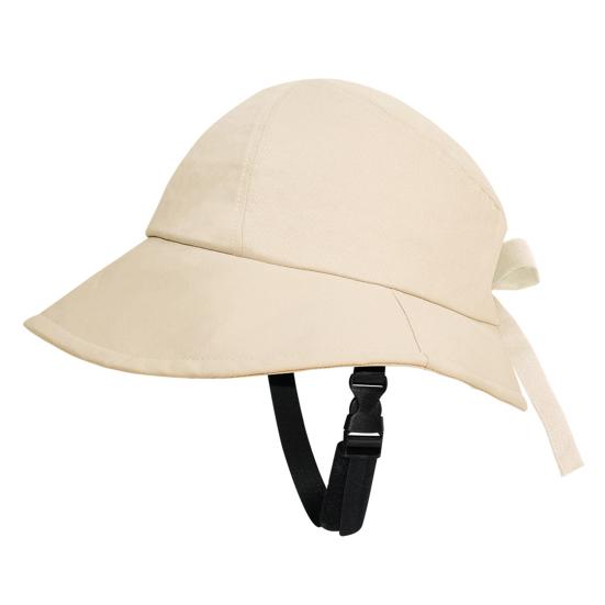 Women's Knot with Sun Hat UV Bow Ponytail Hole Summer Beach