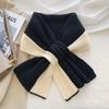 1Pc Korean Style Knitted Scarf Women Headscarf Knitted Scarf Multi-Functional Warm Knitted Scarf