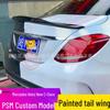 Mercedes-Benz C-Class W205 R Style Rear Spoiler & No-Drill Diffuser (Sedan)