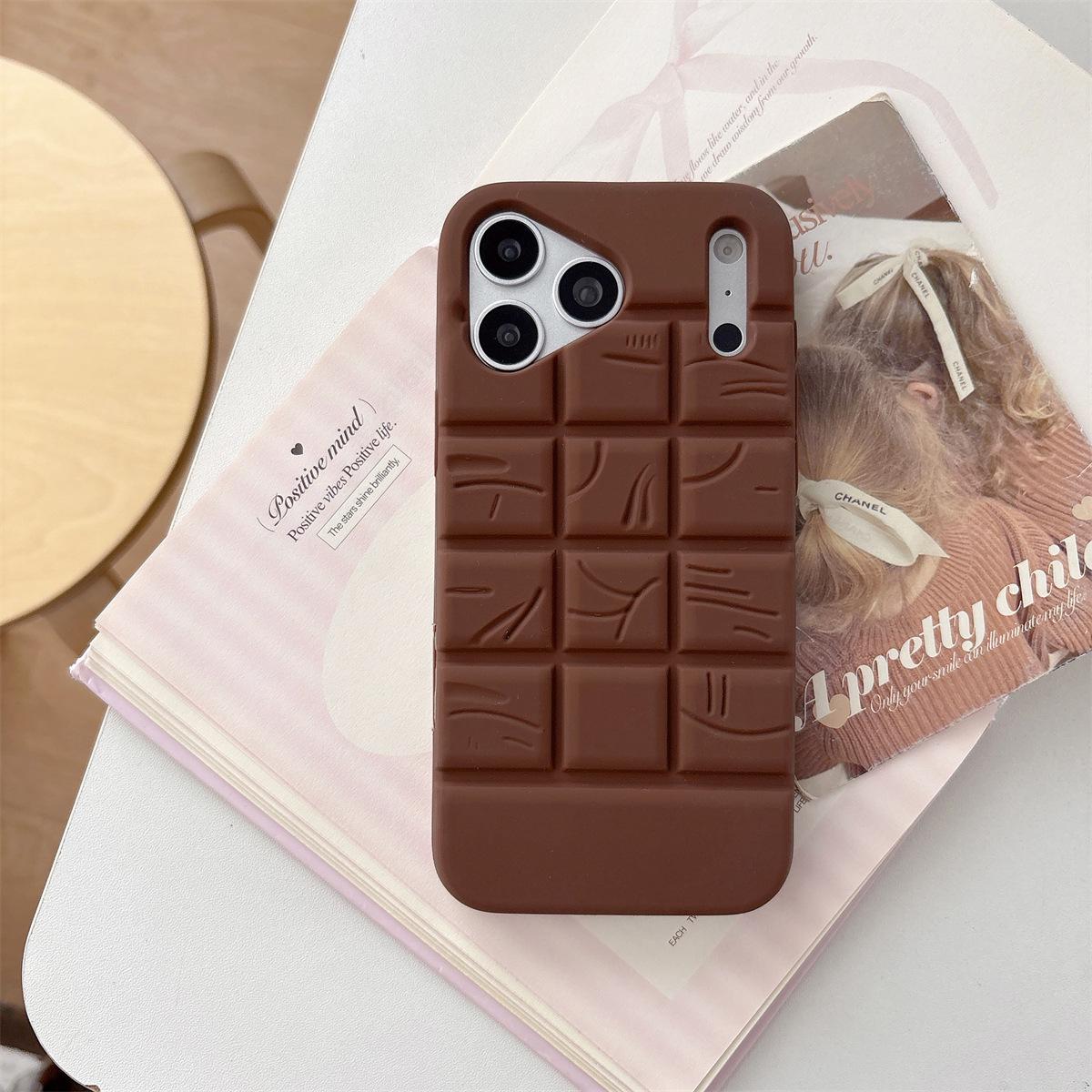 

3D Candy Chocolate Drop-Proof Phone Case for iPhone 15/16/17, 12/13/14, PROMAX Series 17Pro