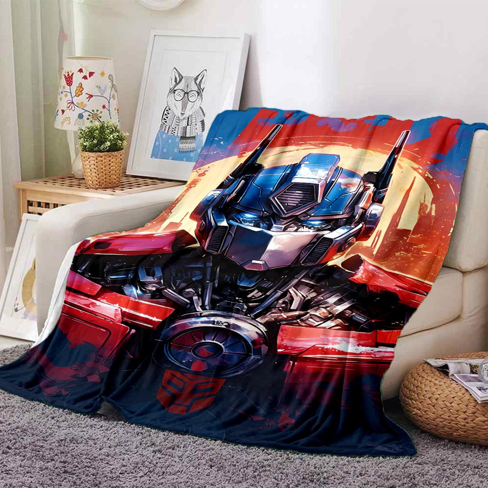1Pc Transformers Cybertronian Warriors Blanket For Couch Bed Plush Cozy Fuzzy Blanket Super Soft Warm Blankets For Fall And Winter 091880